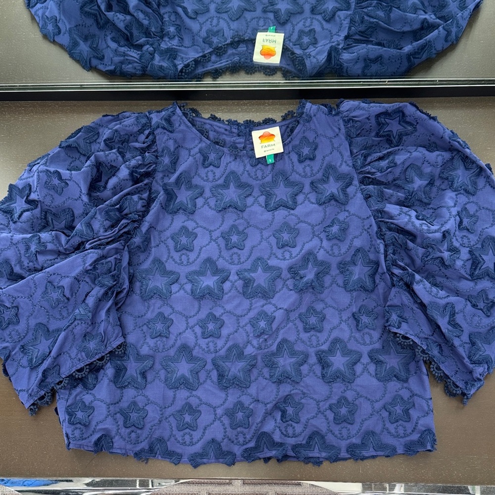 Farm Rio 3rd Star Navy Blouse